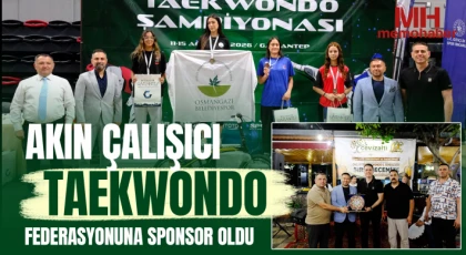 Akın Çalışıcı Taekwondo Federasyonuna sponsor oldu 