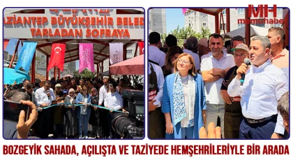 Bozgeyik Sahada, Açılışta Ve Taziyede Hemşehrileriyle Bir Arada