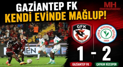 Gaziantep FK Evinde Mağlup!