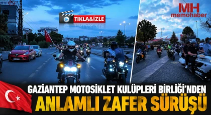 Gaziantep Motosiklet Kulüpleri Birliği’nden Anlamlı Zafer Sürüşü