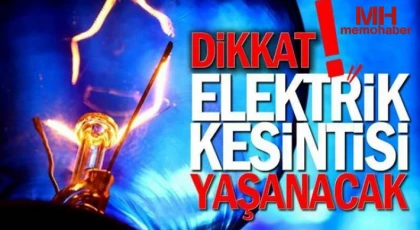 Gaziantep'te 7 Ağustos'ta Elektrik Kesintisi Olacak Yerler