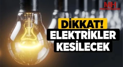 Gaziantep'te 9 Ağustos'ta Elektrik Kesintisi Olacak Yerler