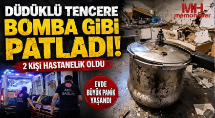 Gaziantep'te düdüklü tencere bomba gibi patladı: 2 kişi hastanelik oldu