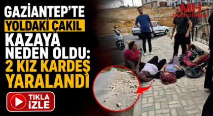 Gaziantep’te Motosiklet Kazası: 2 Kız Kardeş Yaralandı