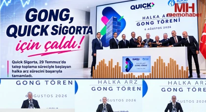 Gong, Quick Sigorta için çaldı