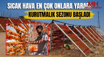 Güneşe bırakılan kurutmalıklar eşsiz görüntüler oluşturdu