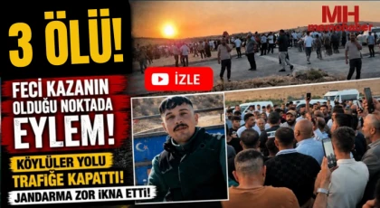 Köylüler yolutrafiğe kapattı! Jandarma zor ikna etti!