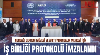 Nurdağı Deprem Müzesi ve Afet Farkındalık Merkezi için iş birliği protokolü imzalandı