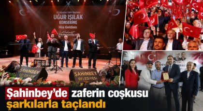 Şahinbey'de zaferin coşkusu şarkılarla taçlandı