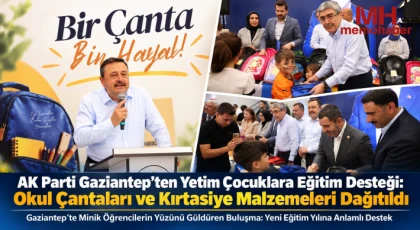AK Parti Gaziantep’ten Yetim Çocuklara Eğitim Desteği