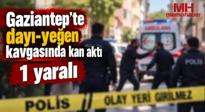 Gaziantep'te dayı-yeğen kavgasında kan aktı: 1 yaralı