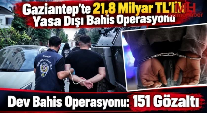 Gaziantep’te Milyarlık Bahis Ağı Çökertildi
