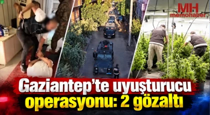 Gaziantep'te uyuşturucu operasyonu: 2 gözaltı