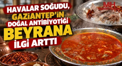 Havalar soğudu, Gaziantep'in doğal antibiyotiği beyrana ilgi arttı