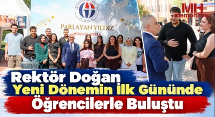 Rektör Doğan Yeni Dönemin Ilk Gününde Öğrencilerle Buluştu