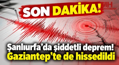 Şanlıurfa’daki deprem Gaziantep’te de hissedildi