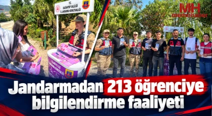 Jandarmadan 213 öğrenciye bilgilendirme faaliyeti