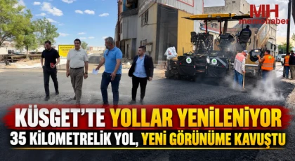 KÜSGET'te yollar yenileniyor