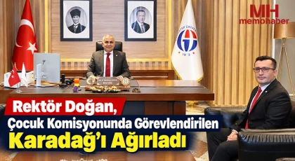 Rektör Doğan, Çocuk Komisyonunda Görevlendirilen Karadağ’ı Ağırladı