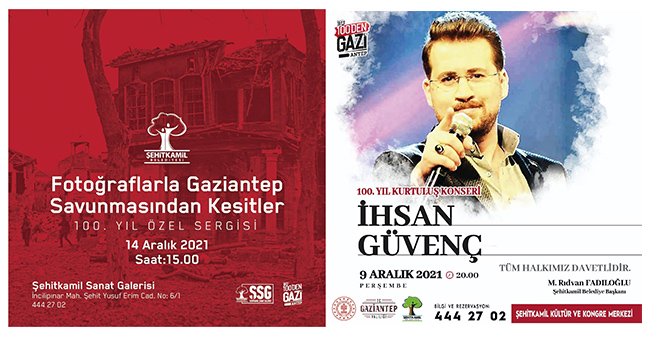 25 Aralık, Gaziantep’te dolu dolu yaşanacak