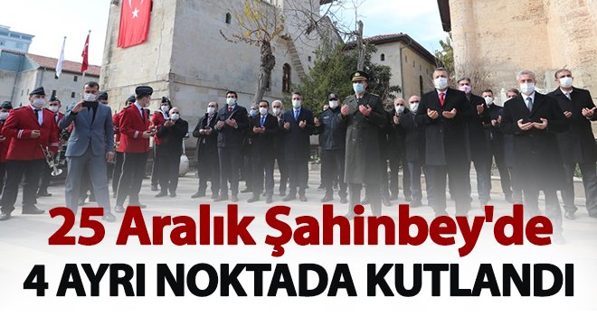25 Aralık Şahinbey'de 4 ayrı noktada kutlandı