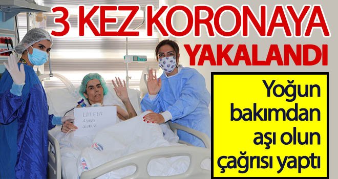 3 kez korona oldu, kağıda yazdığı notla aşı olun çağrısı yaptı