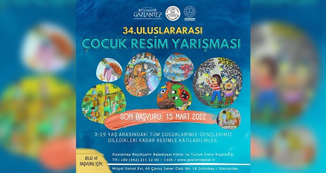 '34’üncü Uluslararası Çocuk Resim Yarışması' başladı