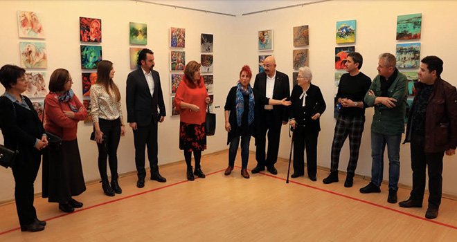 35 sanatçının karma sergisi Sanko'da açıldı
