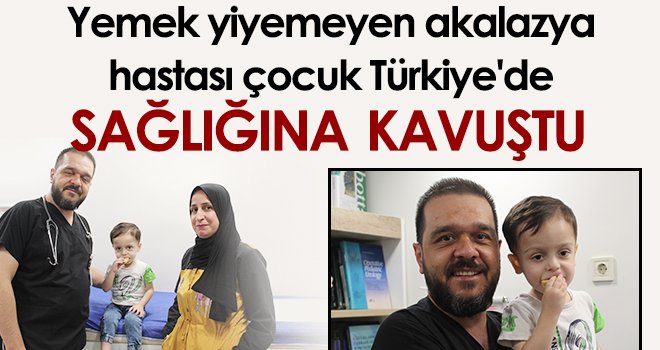 4 yaşındaki çocuk ilk defa yemek yiyerek su içti