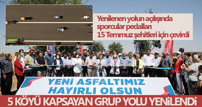 5 köyü kapsayan grup yolu yenilendi