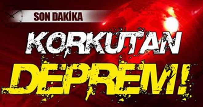 6.6 büyüklüğünde korkutan deprem