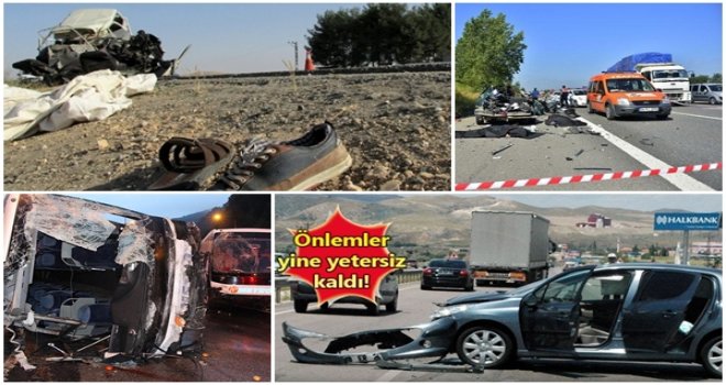 7 Günlük Kaza Bilançosu: 96 ölü, 465 yaralı