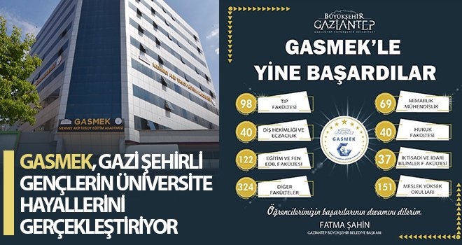 98 genç GASMEK ile tıp fakültesine yerleşti
