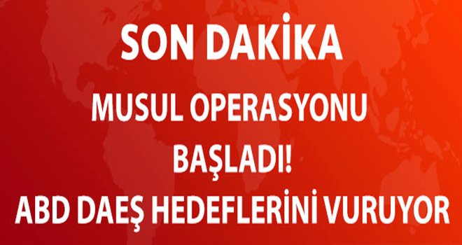 ABD Birlikleri Musul'da DEAŞ'ı vurmaya başladı
