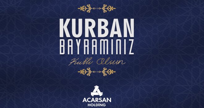 ACARSAN'dan Kurban Bayramı mesajı