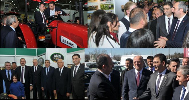Adalet Bakanı Gül Gaptarım Tarım fuarını gezdi
