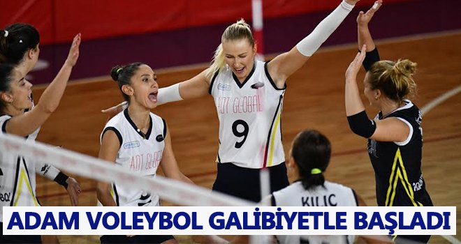 Adam Voleybol galibiyetle başladı