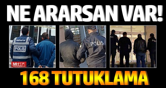 Adliyeye sevk edilen 911 şüpheliden 168'i tutuklandı