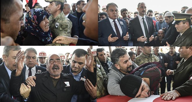 Afrin şehidini 5 bin kişi uğurladı