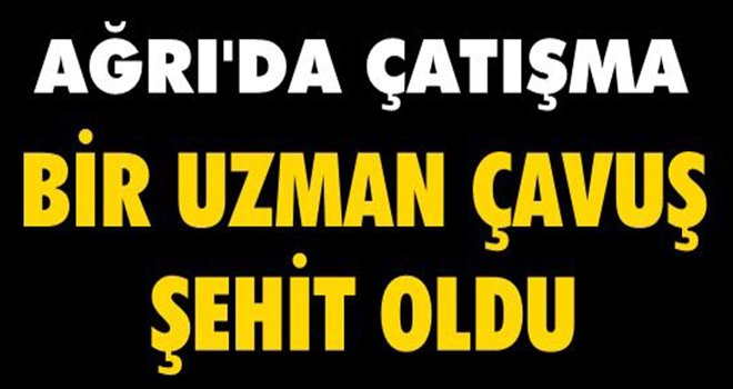 Ağrı'da çatışma: 1 uzman çavuş şehit
