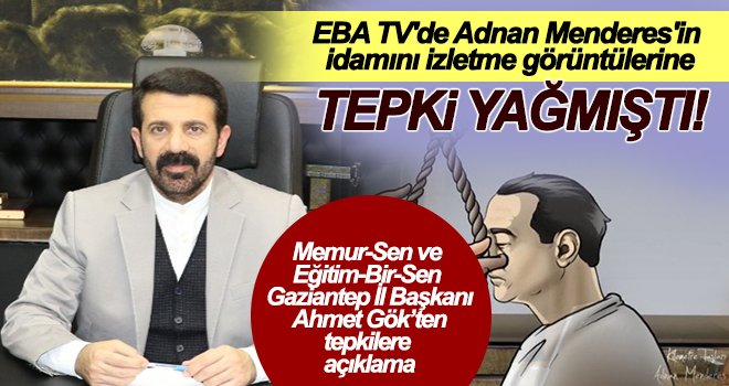 Ahmet Gök, EBA TV'de yayınlanan sahnelere dikkat çekti