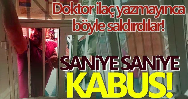 Aile hekimiyle tartışıp merkezin kapısını tekmelediler