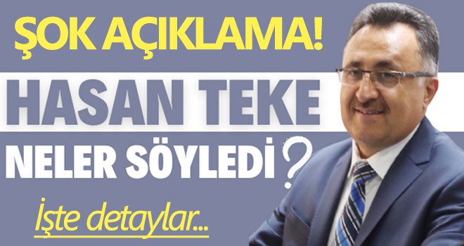 Ak Parti Şahinbey ilçe başkanı Teke’den önemli açıklamalar