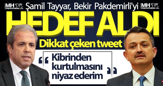 AK Partili Şamil Tayyar öyle bir tweet attı ki olay oldu