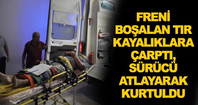Akıl almaz kazada son anda ölümden döndü!