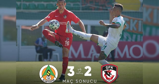 Alanyaspor, Gaziantep FK'yı 3-2 mağlup etti