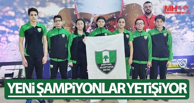 Alleben yüzme havuzunda yeni şampiyonlar yetişiyor