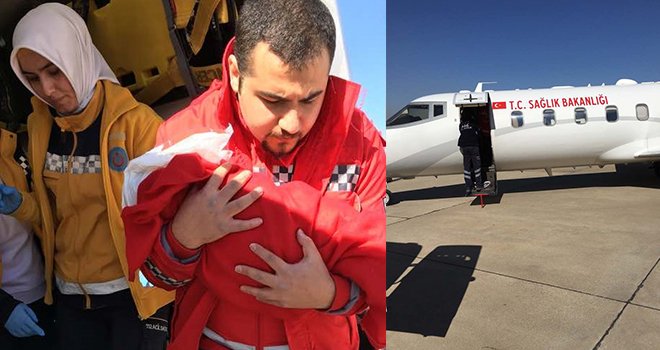 Ambulans uçak, Gaziantepli Abdülkadir için havalandı