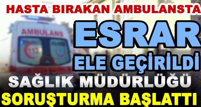 Gaziantep Sağlık müdürlüğünden ambülans açıklaması