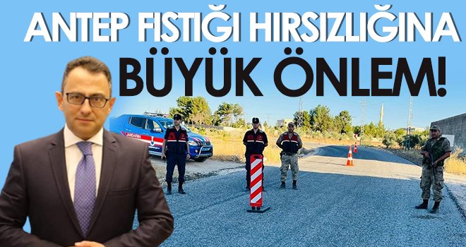 Antep fıstığı hırsızlığına büyük önlem!